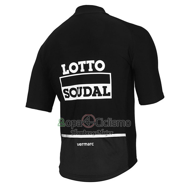 Lotto Soudal Ropa Ciclismo Culotte Corto 2017 Mangas Cortas Negro